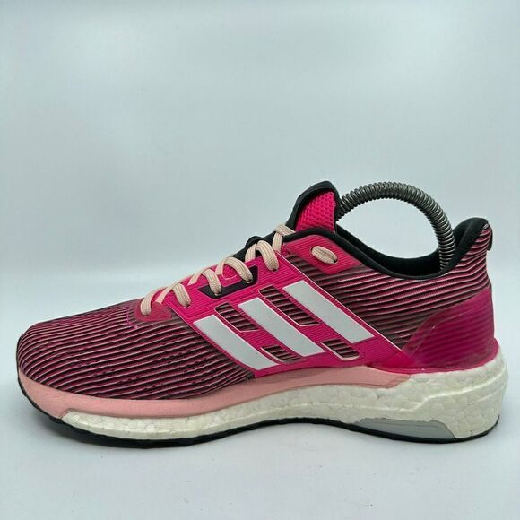 Adidas Supernova Sequence Boost Womens Size 8 Pink White Running Shoes B3470 - Picture 9 of 10